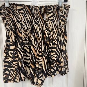 Queen of Sparkles Large Animal Print Swing Short